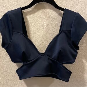 Nasty Gal Cut Out Crop Top
